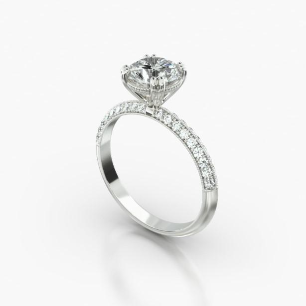 KNIFE PAVE VINTAGE BASKET-B