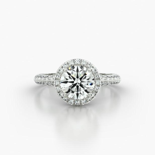 KNIFE PAVE SINGLE ROW PAVE HALO-A