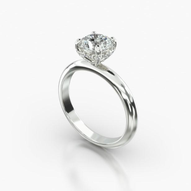 ROUND KNIFE SOLITAIRE CLASSIC PAVE BASKET-b