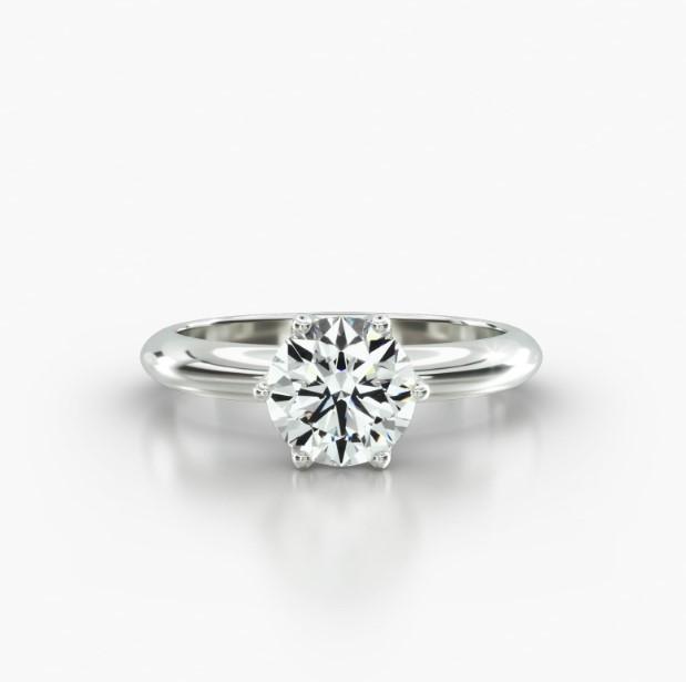 ROUND KNIFE SOLITAIRE SIX TULIP BASKET-A